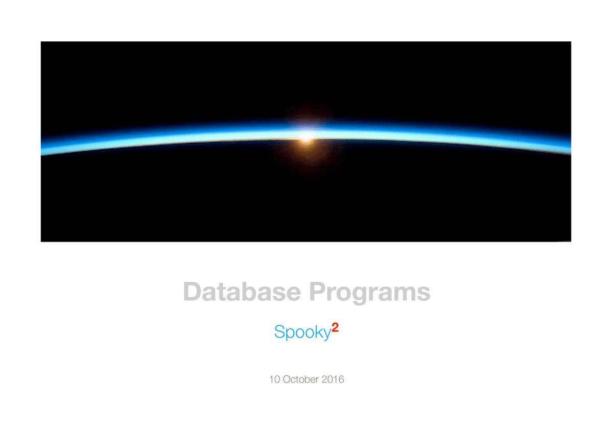 spooky2 database