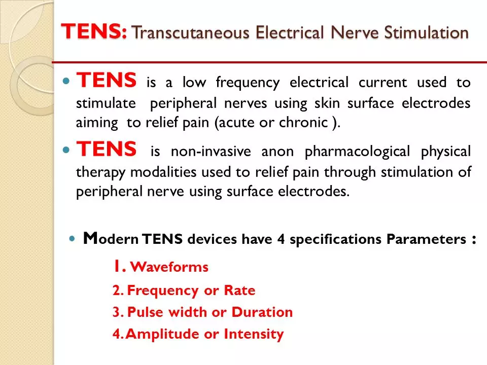 tens therapy frequency
