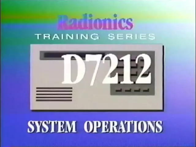 radionics 7212 user manual