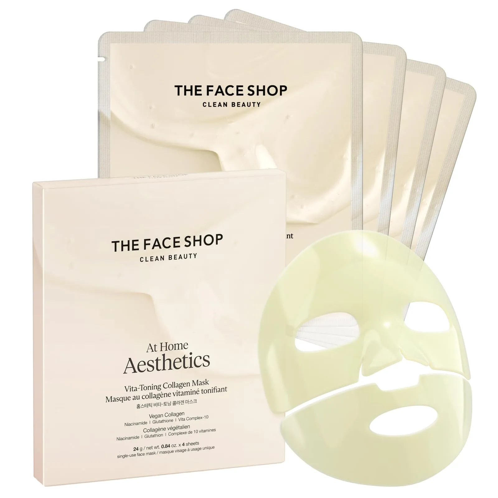 Achieve Timeless Beauty with These Rejuvenating Face Masks 4 THE FACE SHOP Vita-Toning Vegan Collagen Face Mask