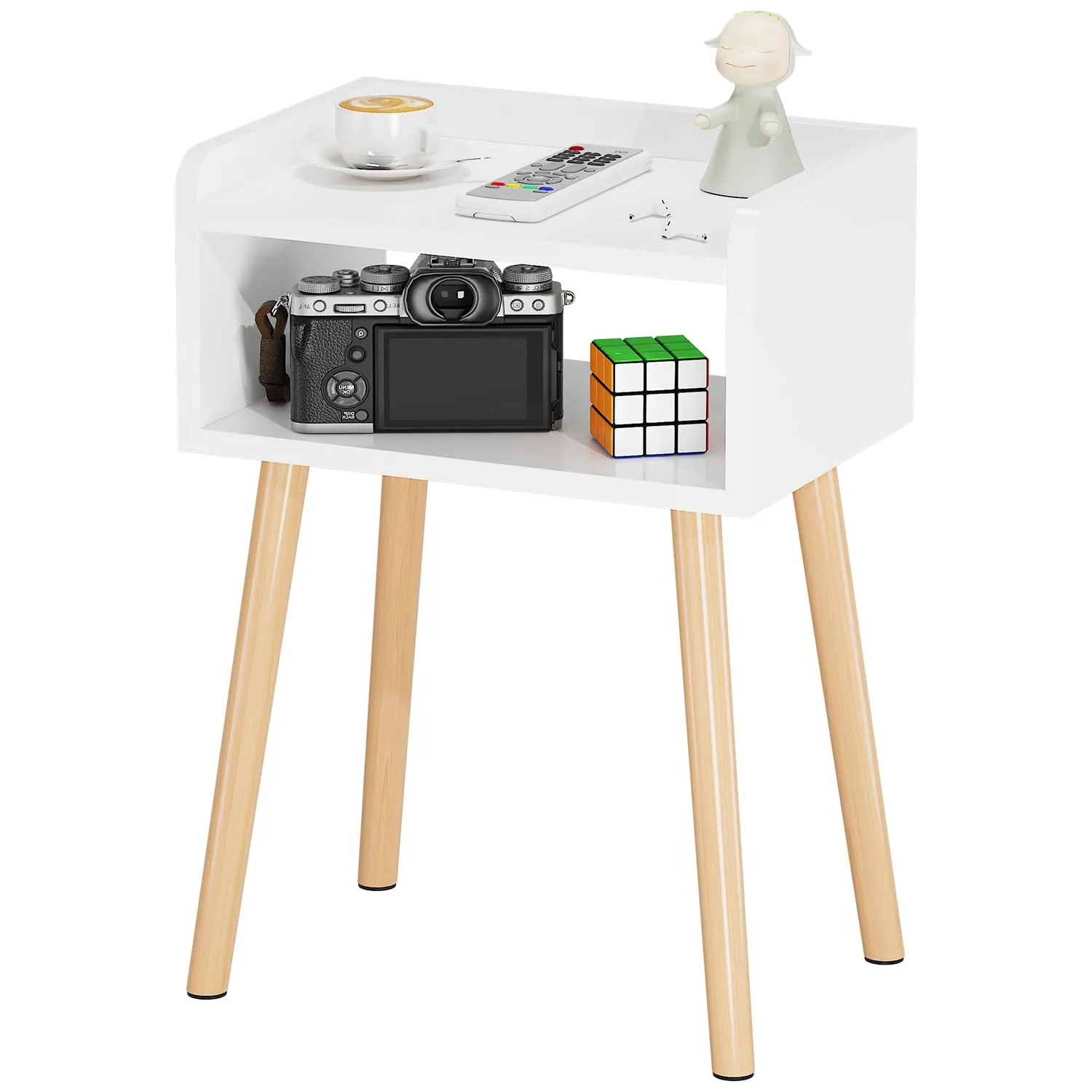 LUCKNOCK Mid Century Modern Nightstand