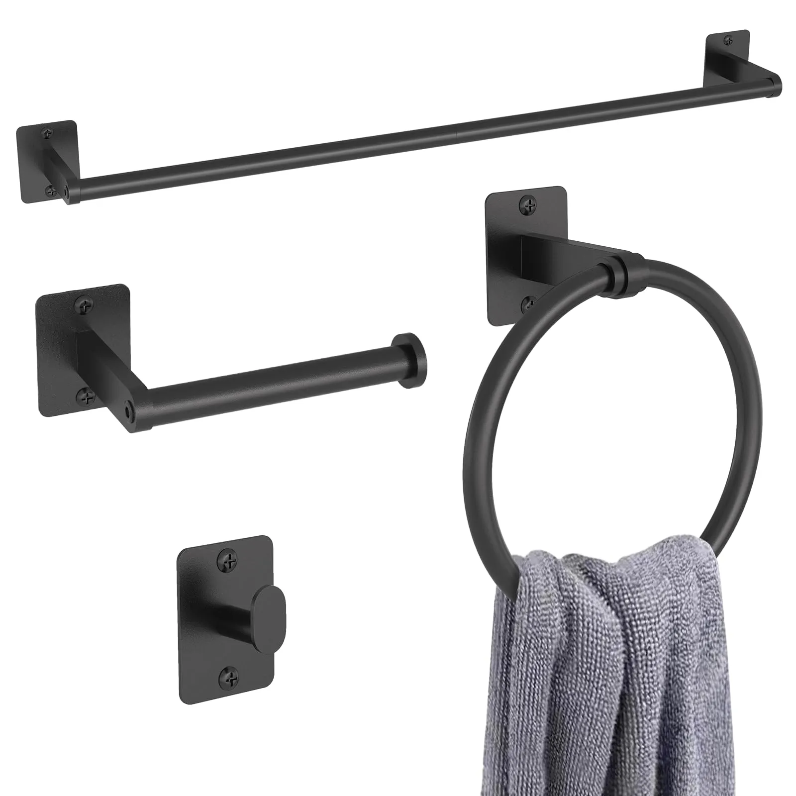 Summer 2025: The Ultimate Guide to Bath Towels and Accessories 24 Matte Black Bathroom Accessories Set