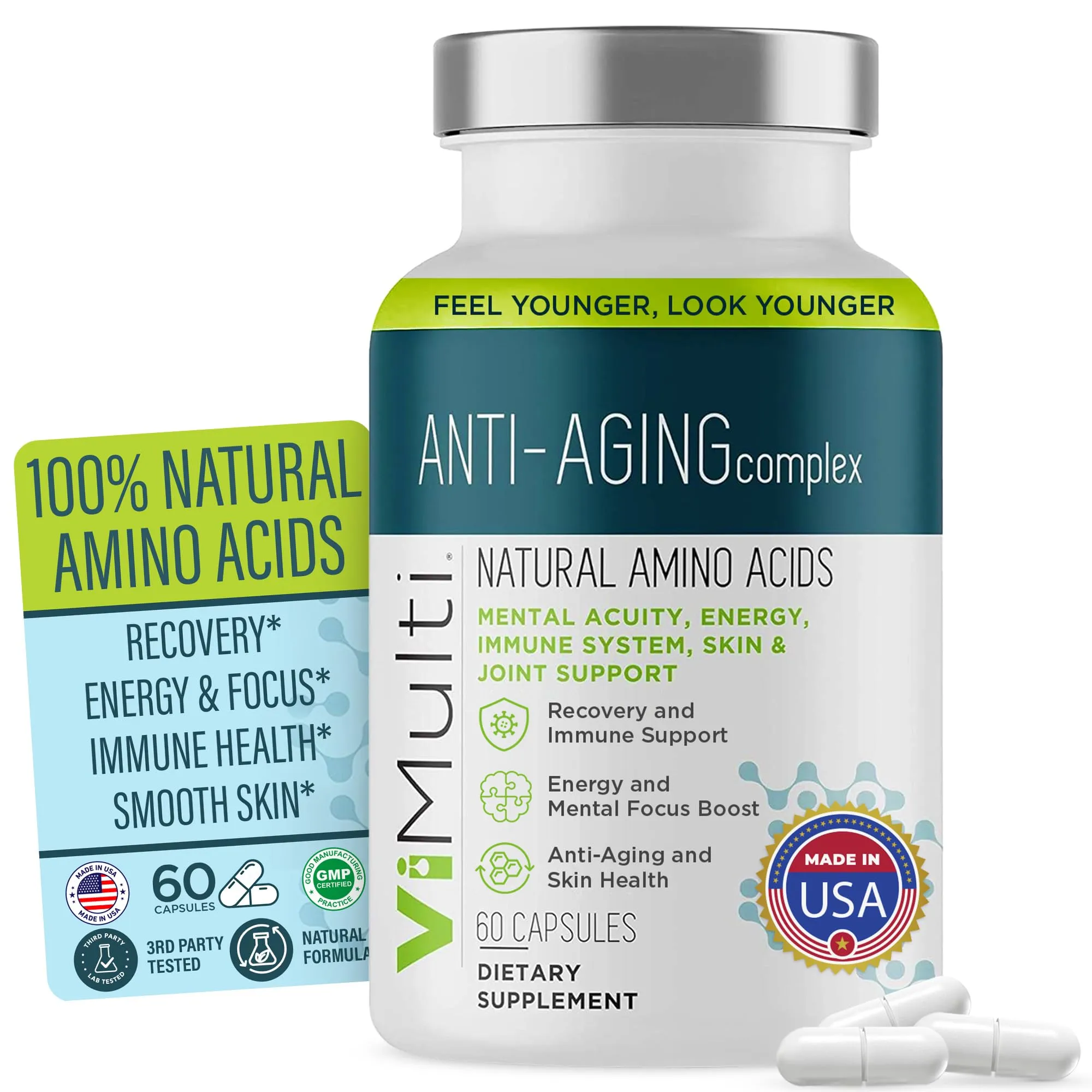 Vitmulti Anti-Aging Natural Amino Acids Supplement