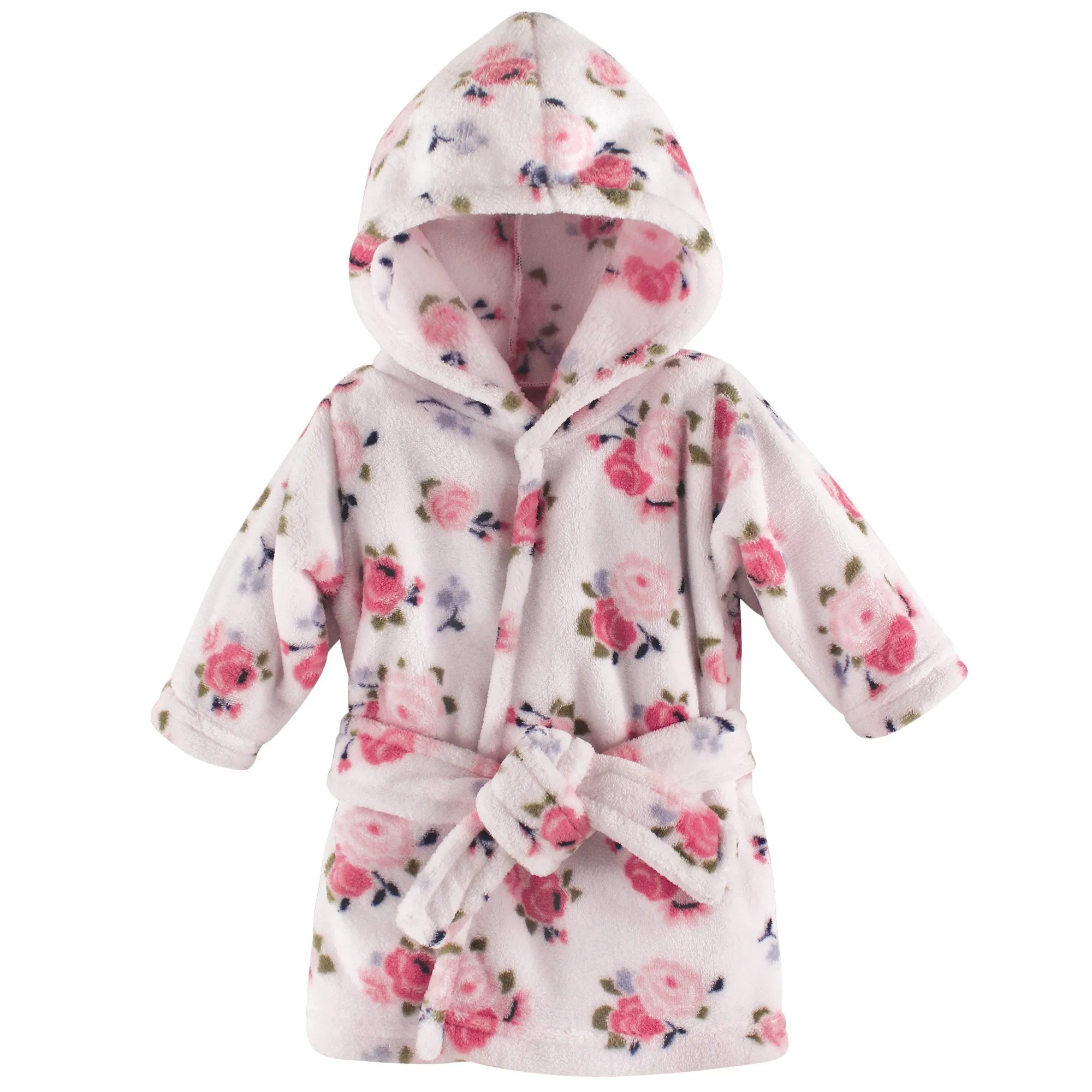 Summer 2025: The Ultimate Guide to Bath Towels and Accessories 45 Luvable Friends Unisex Baby Plush Bathrobe, Floral, 0-9M