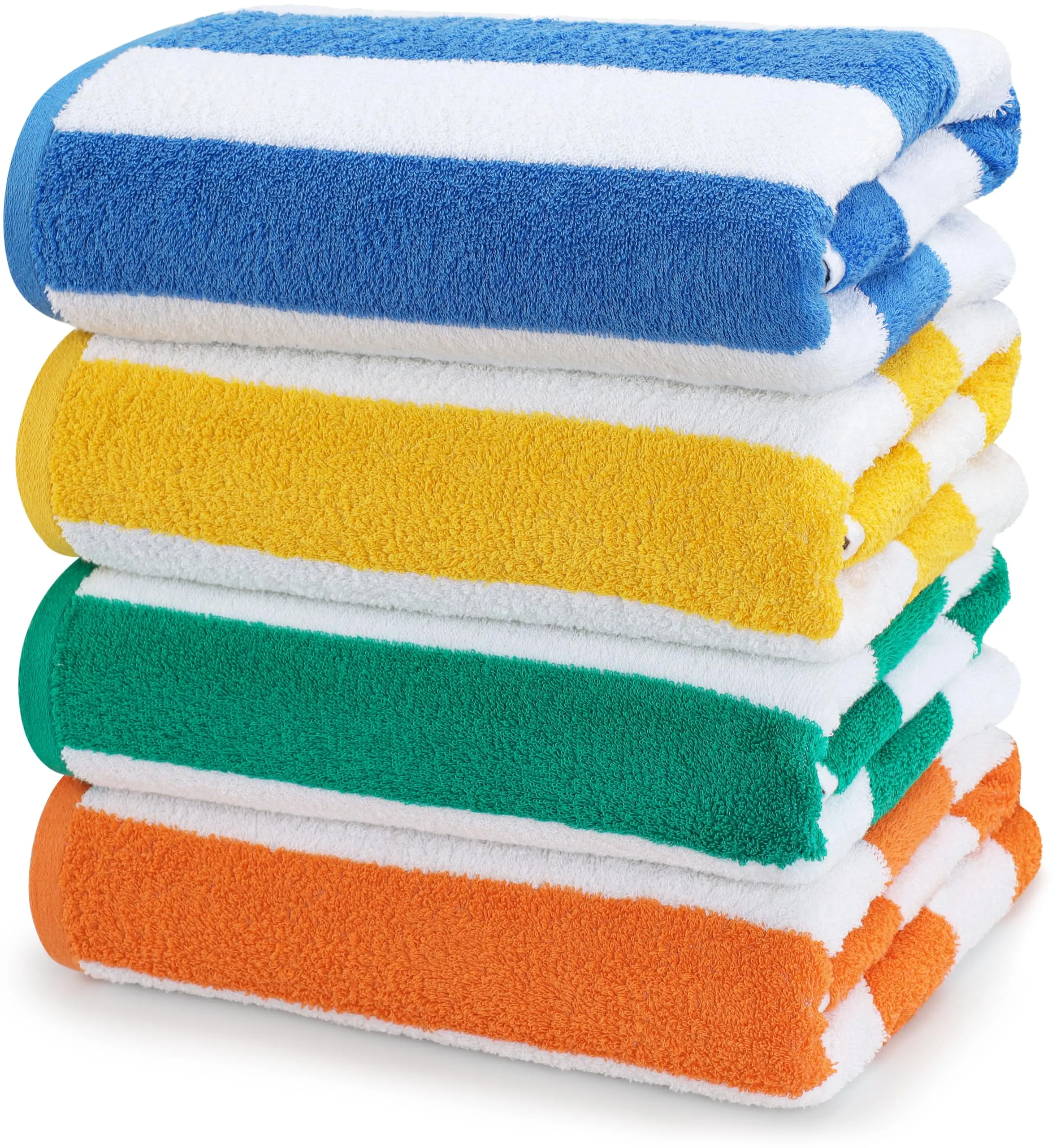 Summer 2025: The Ultimate Guide to Bath Towels and Accessories 7 Utopia Towels 4 Pack Cabana Stripe Beach Towel